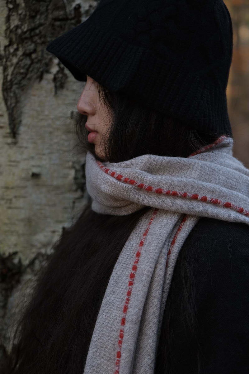 Weaver Cashmere Scarf - Grey