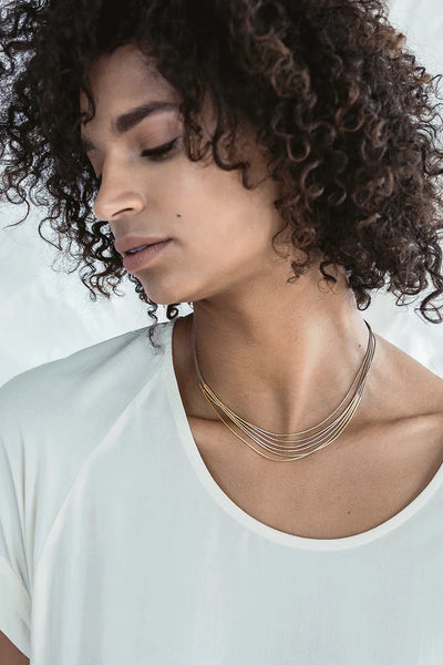Aries Necklace in Black