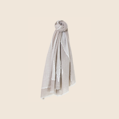 Artisan Cashmere Scarf - Oatmeal