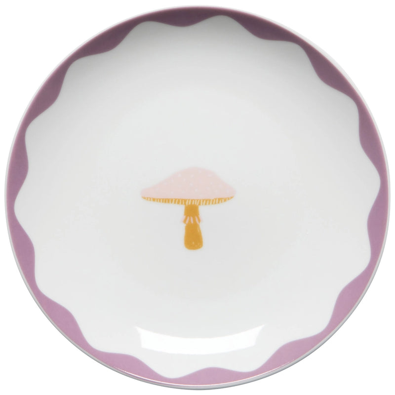 *Mushroom Gems Appetizer Plates Set of 4