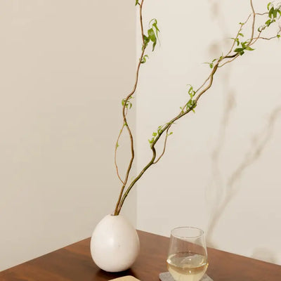 Bierfilzl: Merino Wool Felt Square Coasters in Ikebana