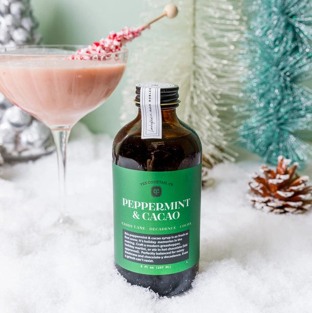 *Peppermint & Cacao Cocktail Syrup