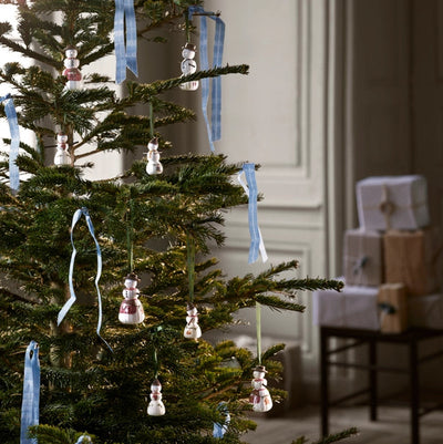 Porcelain Christmas Snowman Ornament