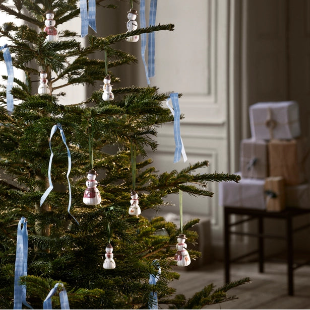 Porcelain Christmas Snow-woman Ornament