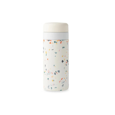 Insulated Ceramic Stainless Steel Bottle in Cream
