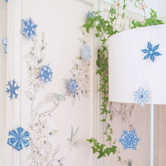 Snowflakes Sewn Garland