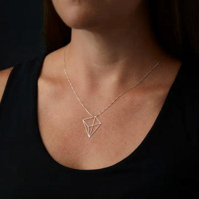 Pyramid Pendant Necklace