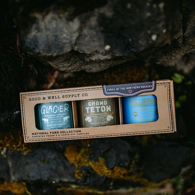 National Parks of the Northern Rockies Mini Candle Gift Set