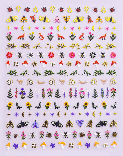 Nail Art Stickers, Wildflower