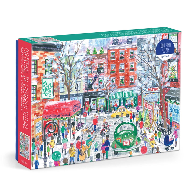 1,000 Piece Puzzle: Michael Storrings Christmas in Greenwich Village