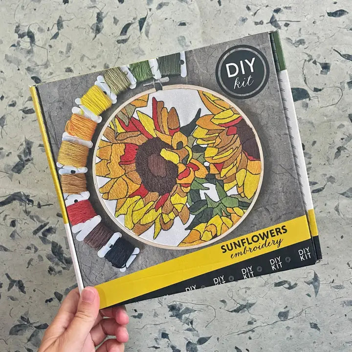 DIY Embroidery Kit, Sunflowers
