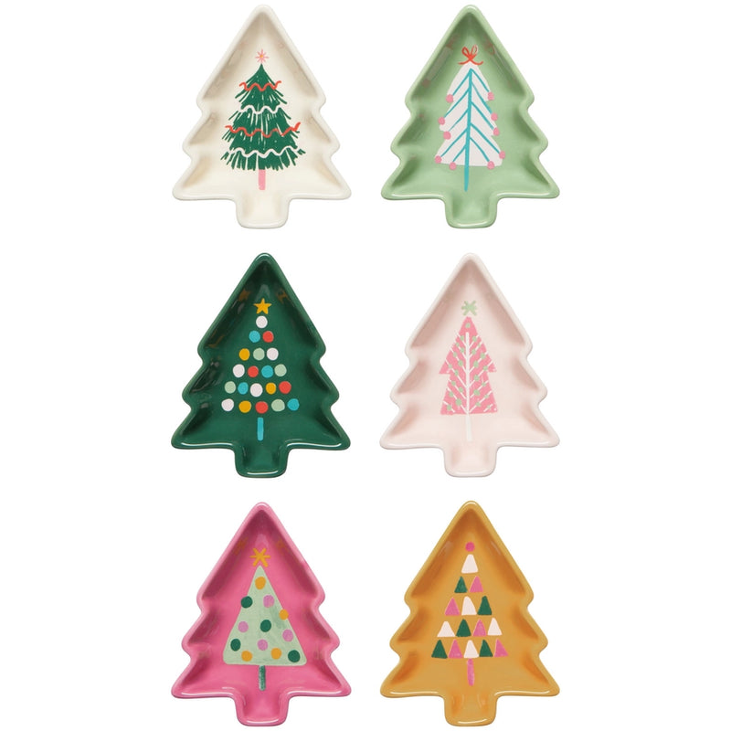 Christmas Tree Pinch Bowls, Set of 6