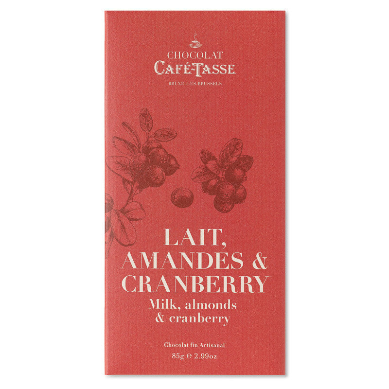 Milk Chocolate Bar with Almonds and Cranberries
