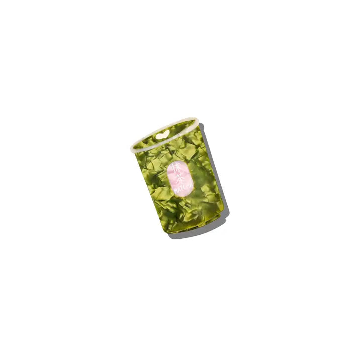 Hand-Painted Mini Matcha Claw Clip