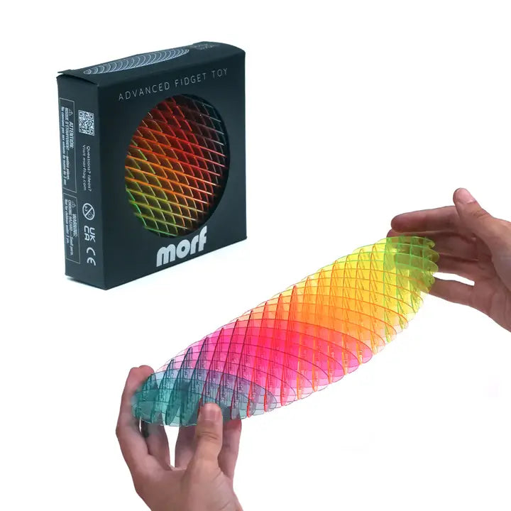 Morf Worm Fidget Toy in Rainbow