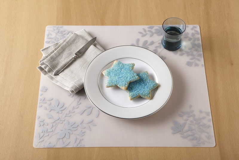 Silicone Placemat, Jardin in Silver
