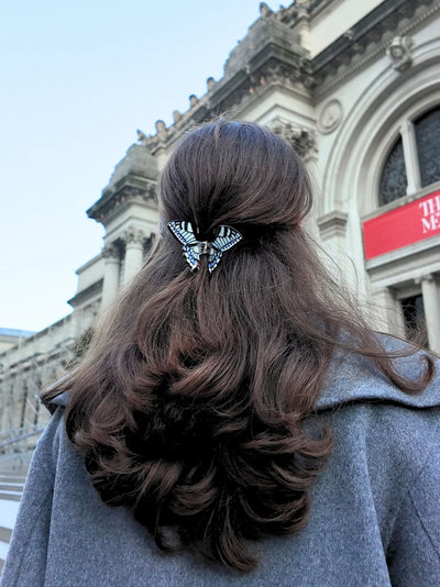 Hand-Painted Mini Swallowtail Butterfly Claw Clip