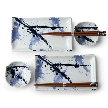 Miya, Blue Sumi Sushi Set