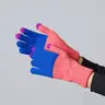 Colorblock Knit Touchscreen Gloves, in Cobalt Melon