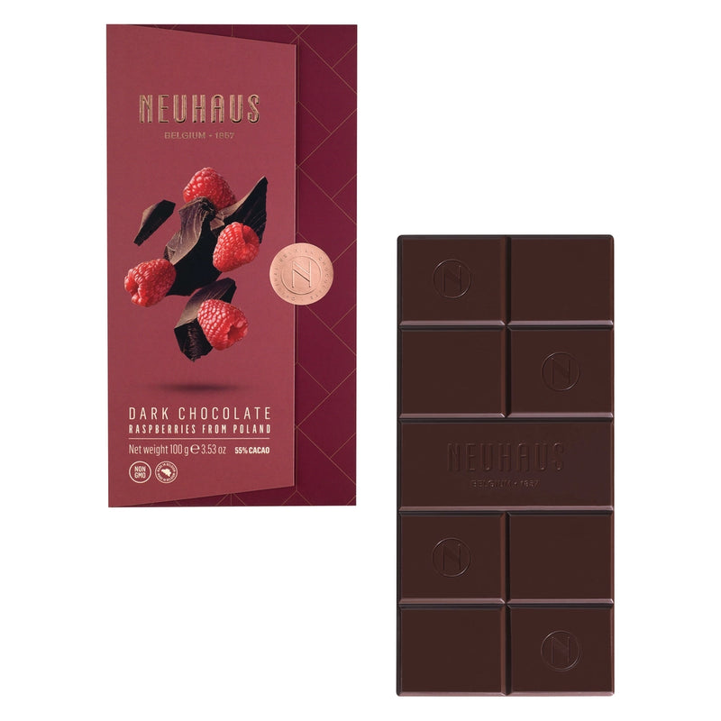 Tablet Dark Chocolate with Raspberry
