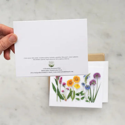 Botanical Greeting Card: Allium Rainbow