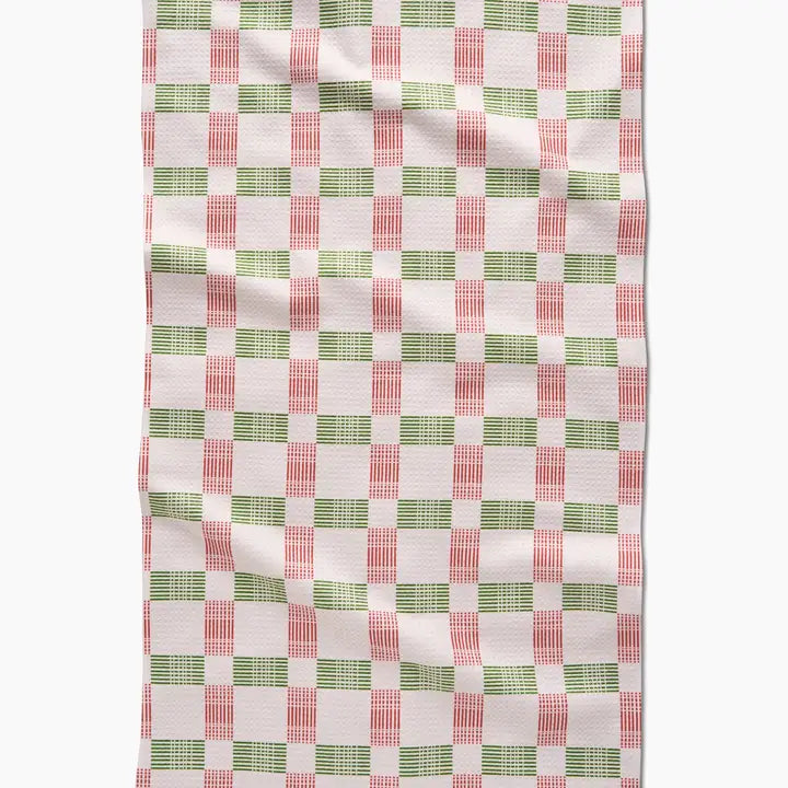 Be Merry Plaid Tea Towel