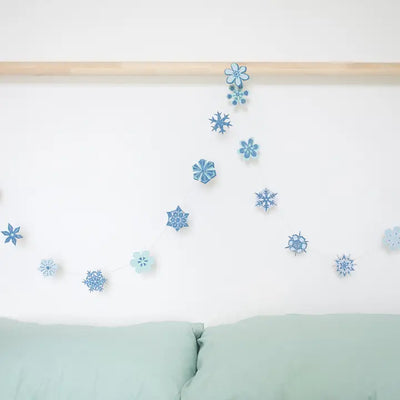 Snowflakes Sewn Garland
