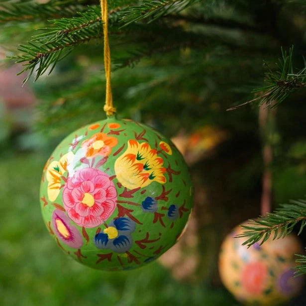 Green Petunia Bauble