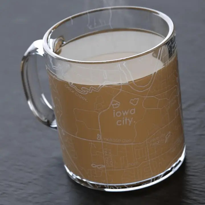 Iowa City Map Coffee Mug