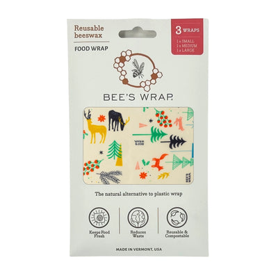 Bee's Wrap, Assorted 3 Pack in Winter Wonderland