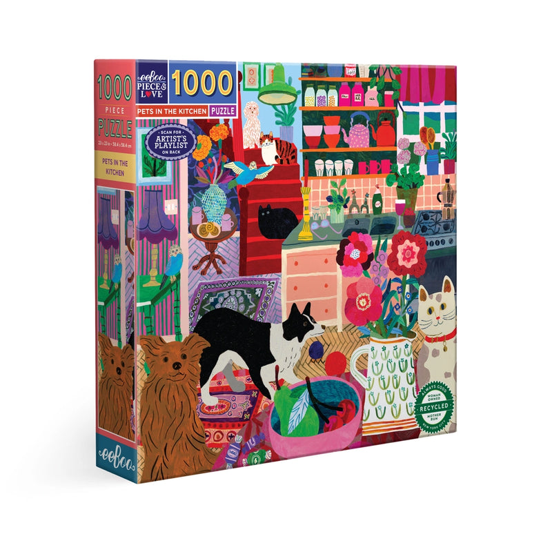 Pets in the Kitchen 1000 Piece Puzzle