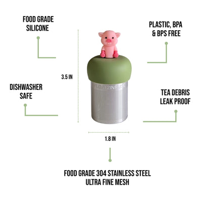 Pink Pig Floating Tea Infuser
