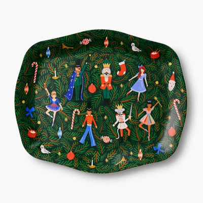 Evergreen Nutcracker Serving Tray
