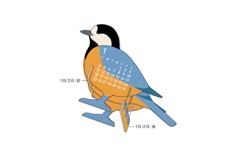 2026 Calendar - Birds