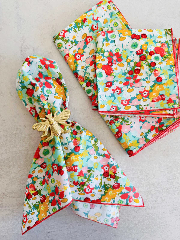 Bountiful Garden Cloth Napkins, Set of 4