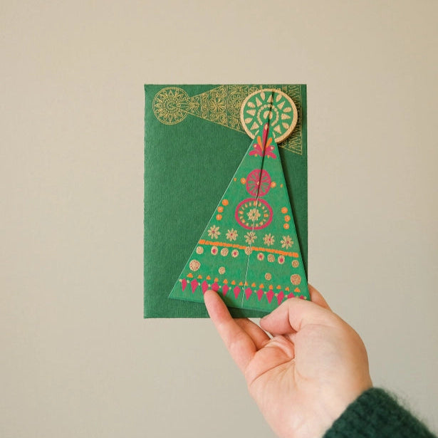 Patterned Tree Greeting Card