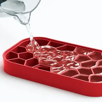 Ice Maker + Ice Tray in Red