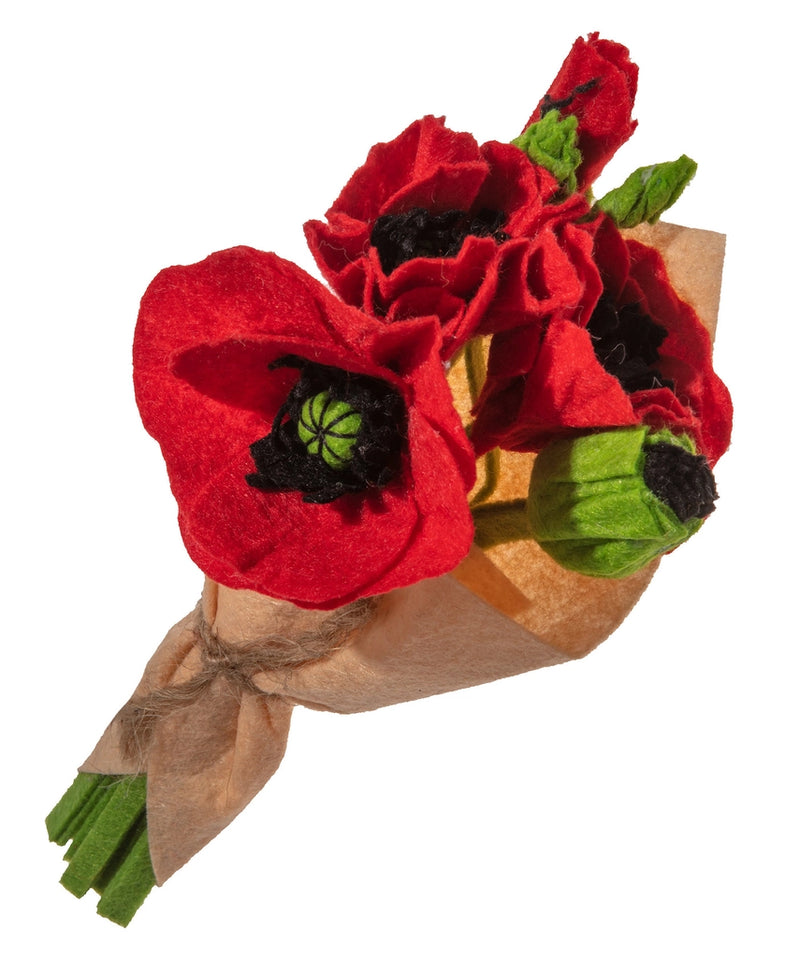 Poppy Felt Bouquet