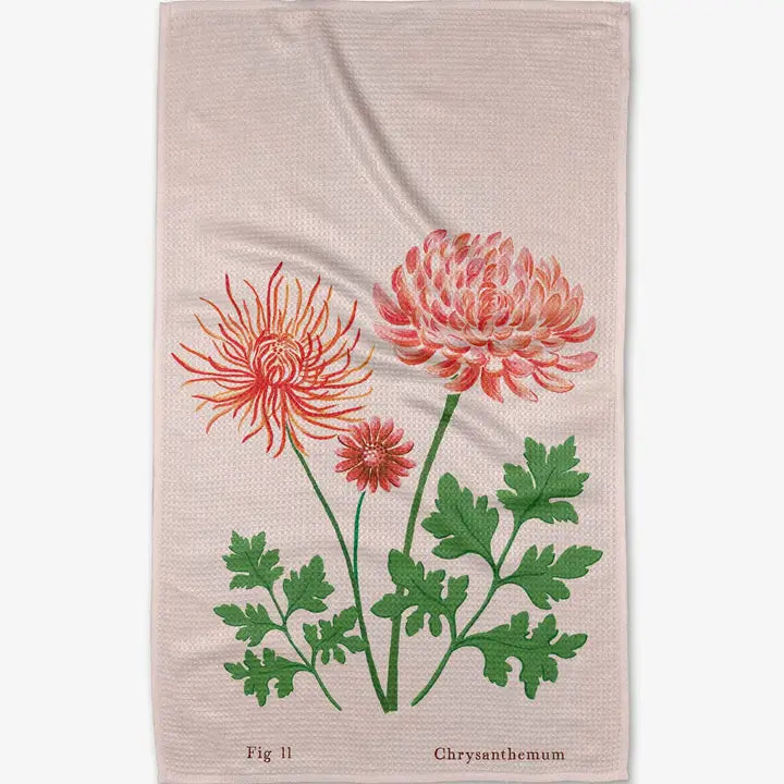 Chrysanthemum Tea Towel