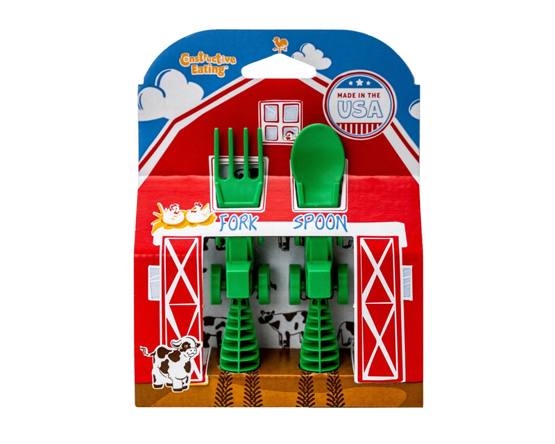 Constructive Eating, Tractor Utensils Set of 2