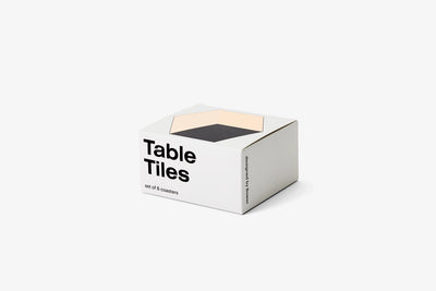 Table Tiles in Black & Beige
