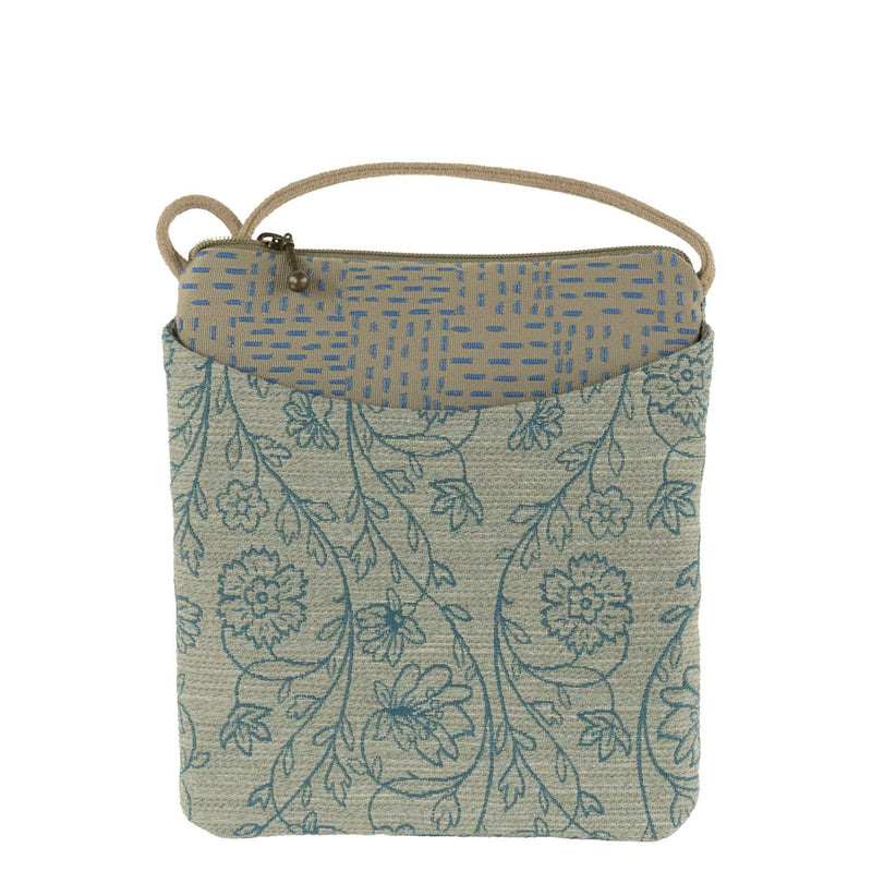 Cupcake Crossbody Bag in Filigree Teal