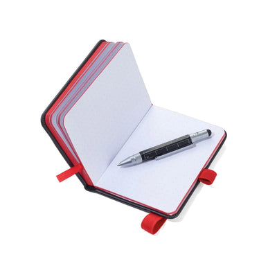 Troika Construction Lilipad & Liliput Notebook & Pen in Red