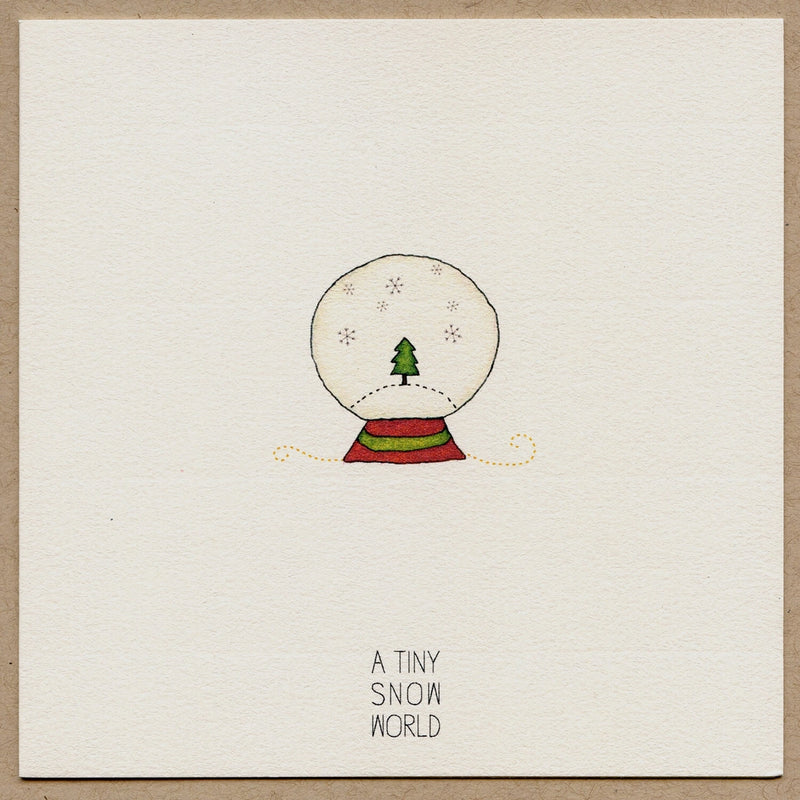 A Tiny Snow World Holiday Card
