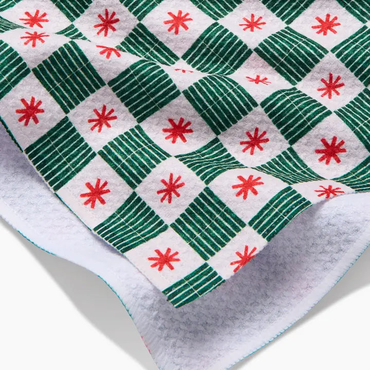 Jingle Grid Tea Towel