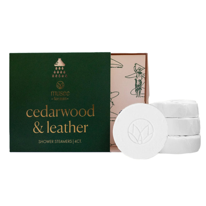 Shower Steamers, Cedarwood & Leather