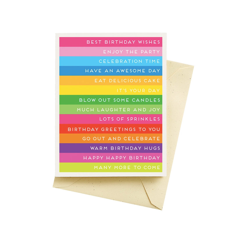 Birthday Stripes Card