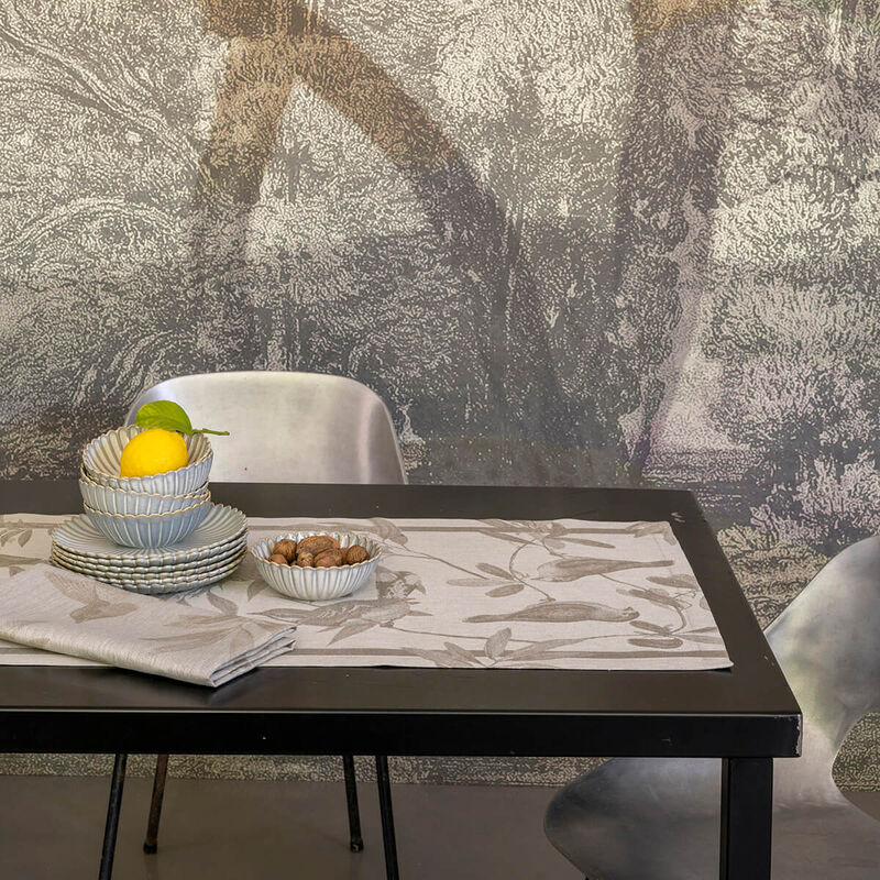 Le Jacquard Francais, Runner Volière Linen, Table Runner
