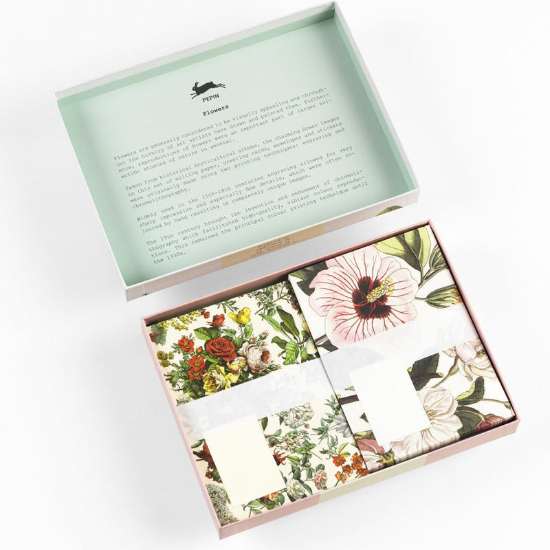 Pepin Press Flowers Correspondence Set