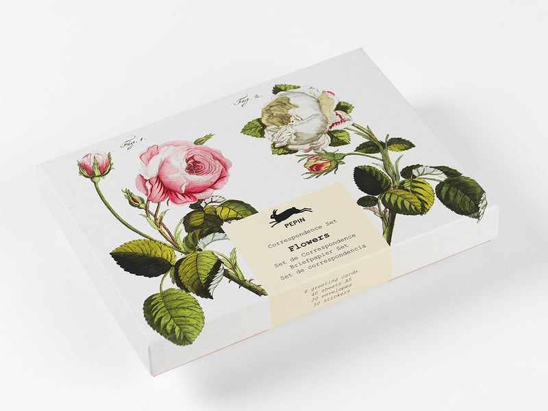 Pepin Press Flowers Correspondence Set